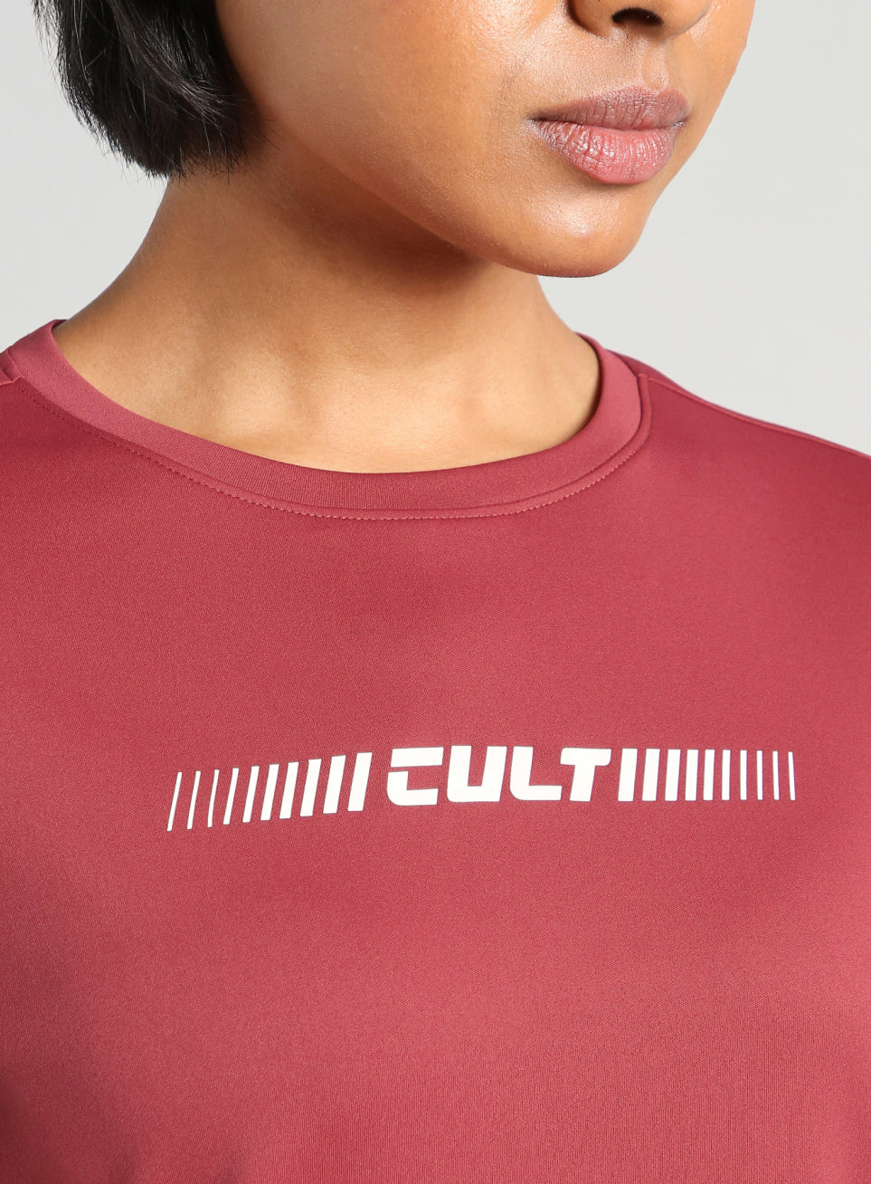 Women's Maroon Everyday Performance T-shirt - Image 7