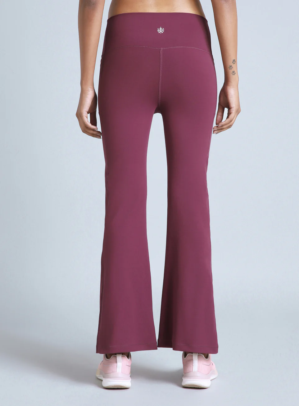 Women's Maroon Flow Training COMFlex Flare Pants - Image 6