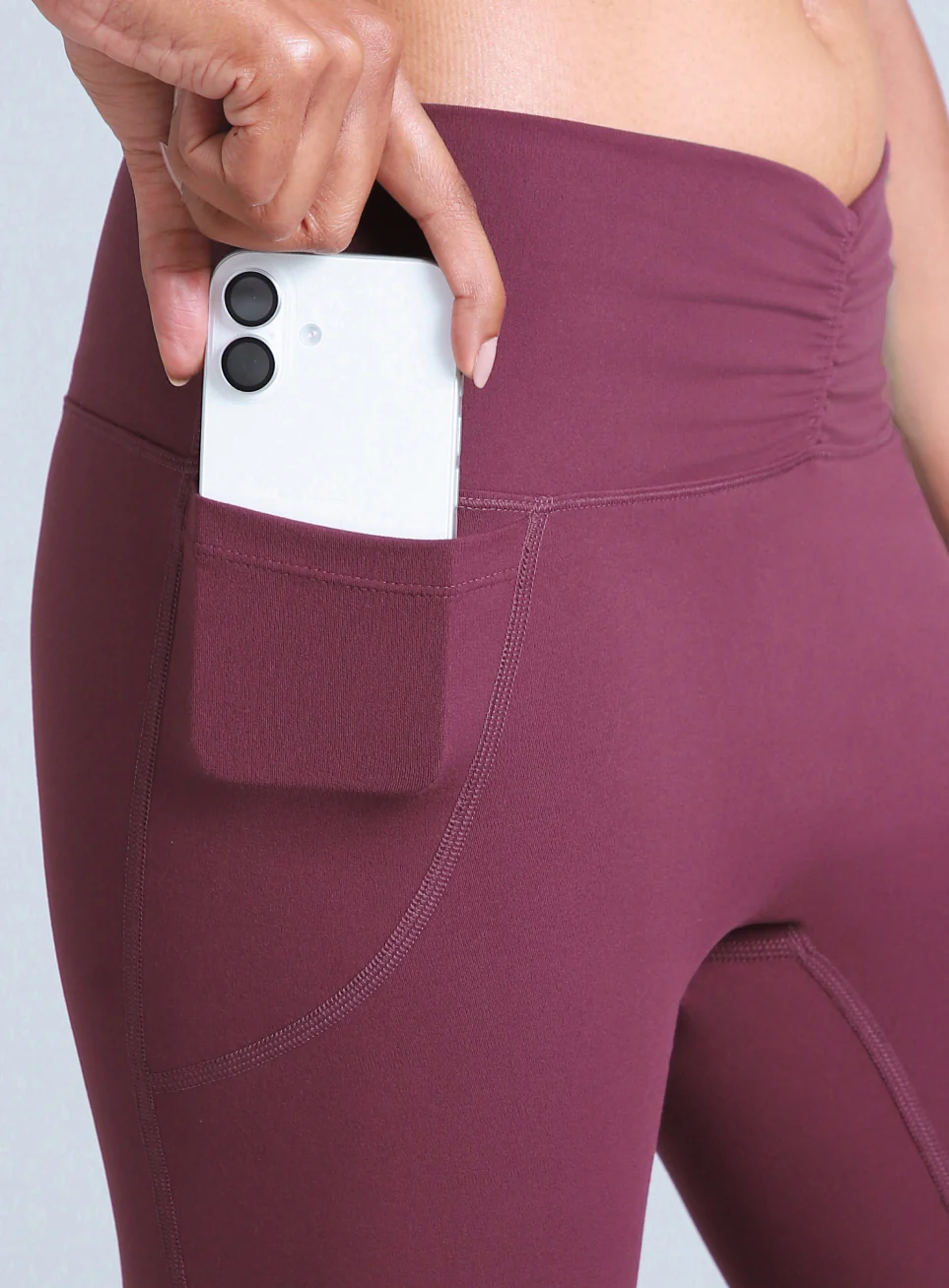 Women's Maroon Flow Training COMFlex Flare Pants - Image 8