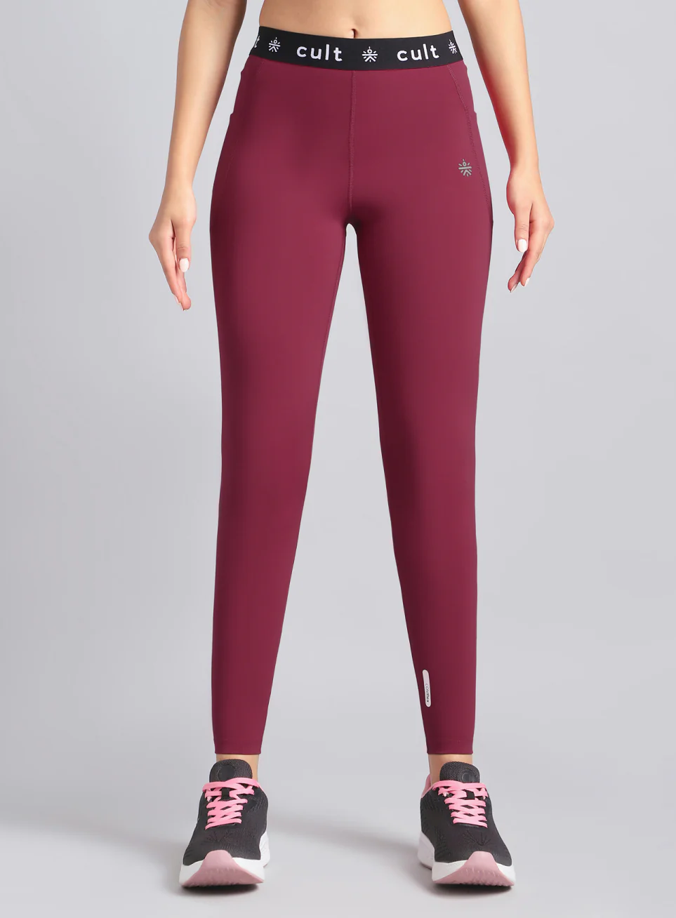 Women's Maroon Move Easy COMFlex Tights - Image 4