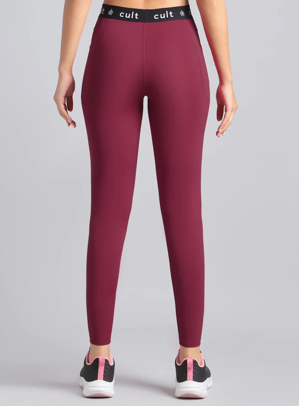 Women's Maroon Move Easy COMFlex Tights - Image 6