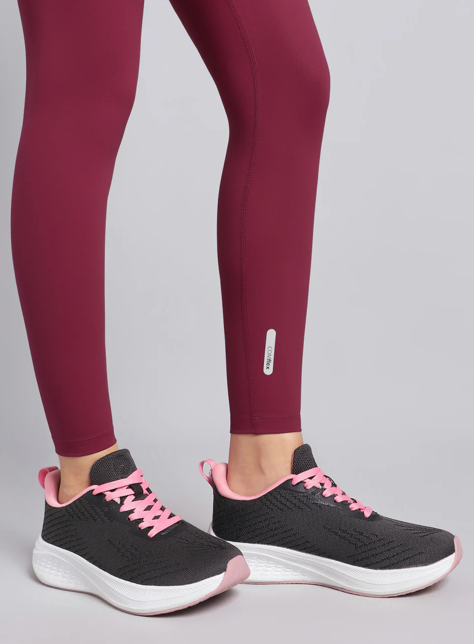 Women's Maroon Move Easy COMFlex Tights - Image 7