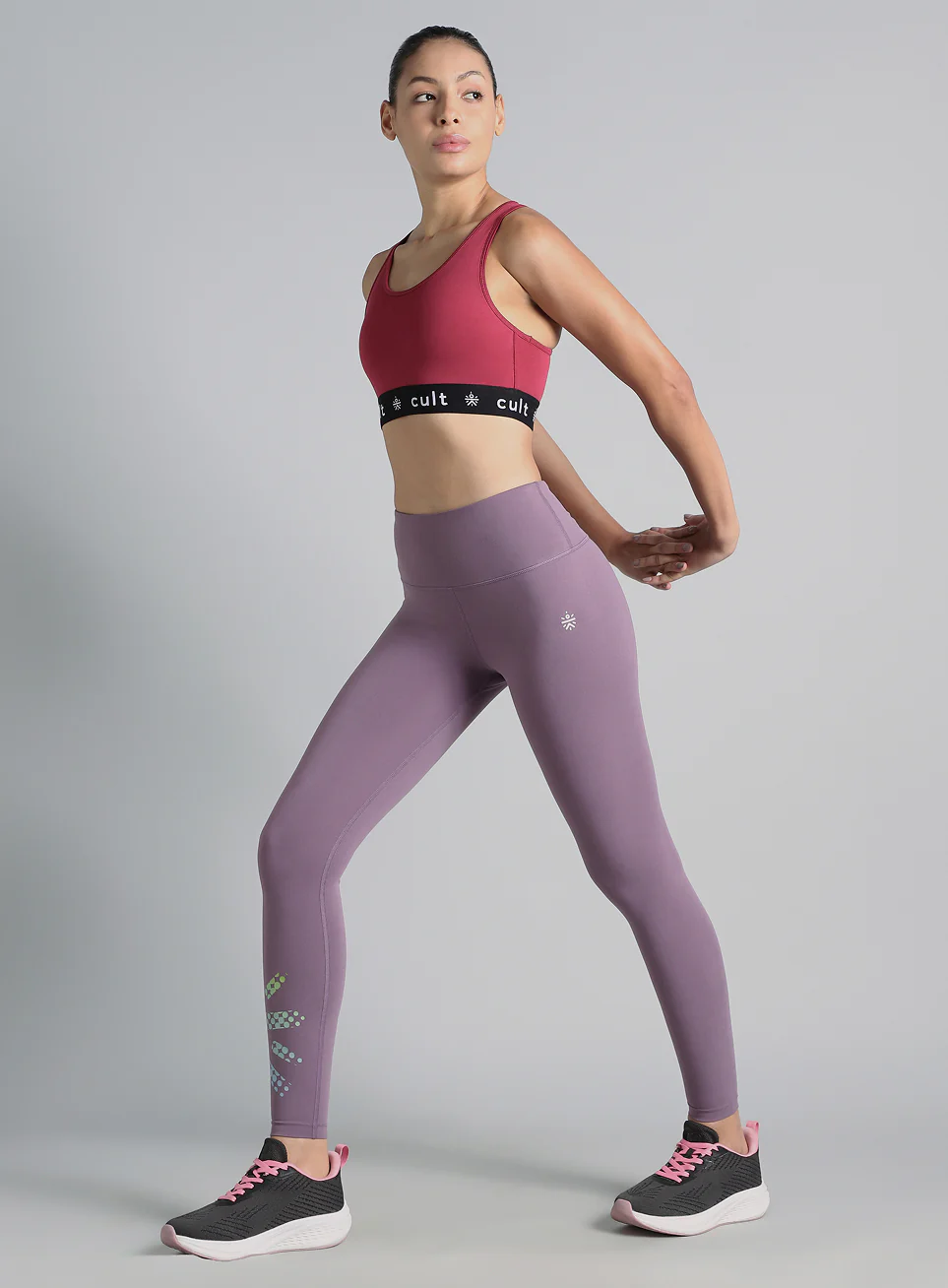 Women's Maroon Move Easy High Support Sports Bra - Image 3
