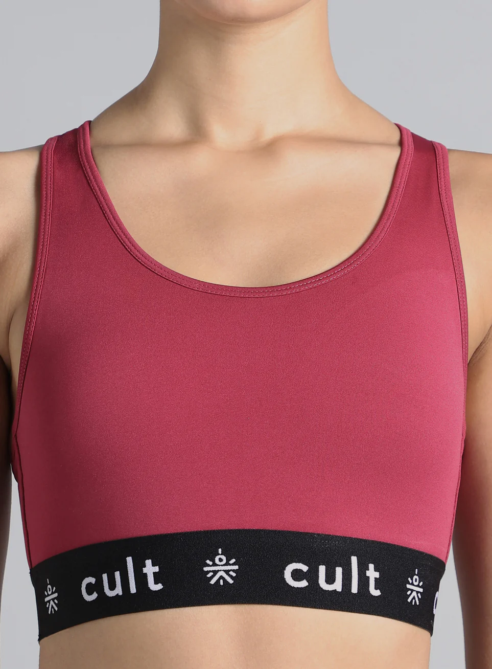 Women's Maroon Move Easy High Support Sports Bra - Image 7