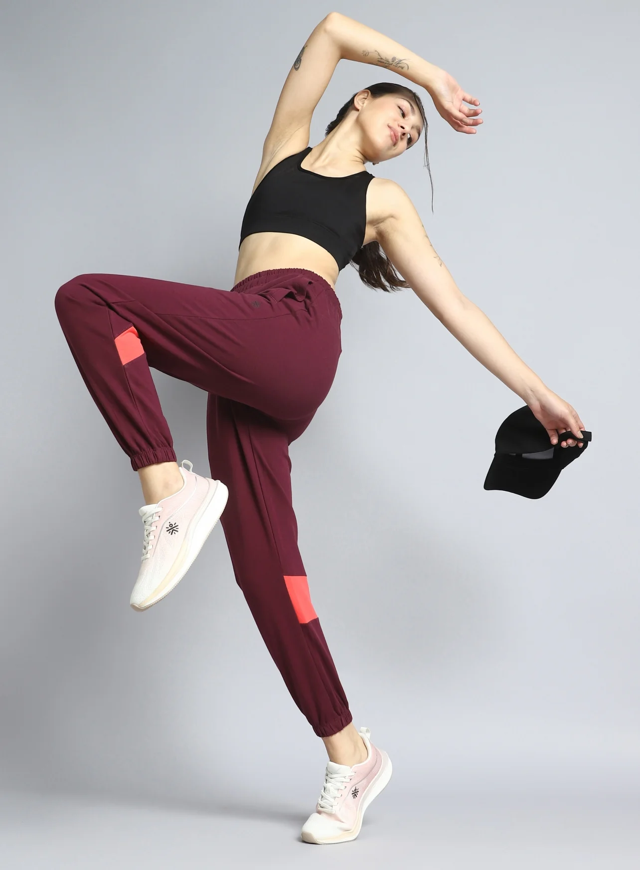 Women's Maroon Move it Joggers - Image 2