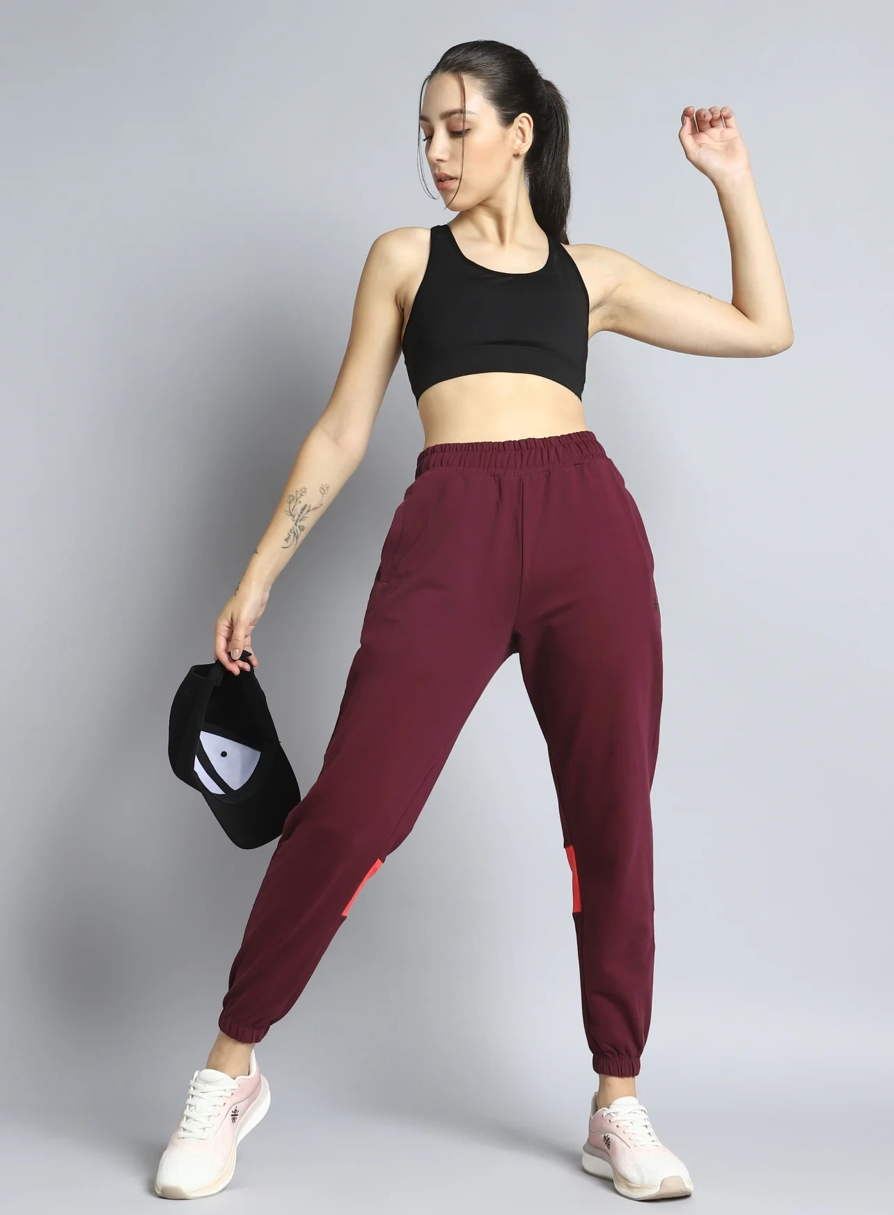 Women's Maroon Move it Joggers - Image 3