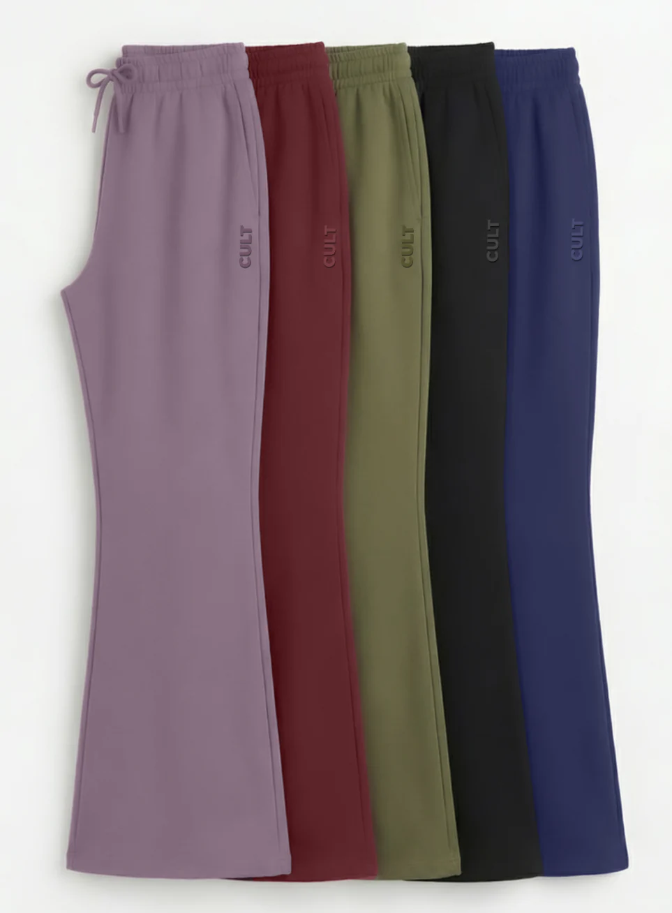 Women's Maroon Soft Form Flow Flared Pants - Image 9