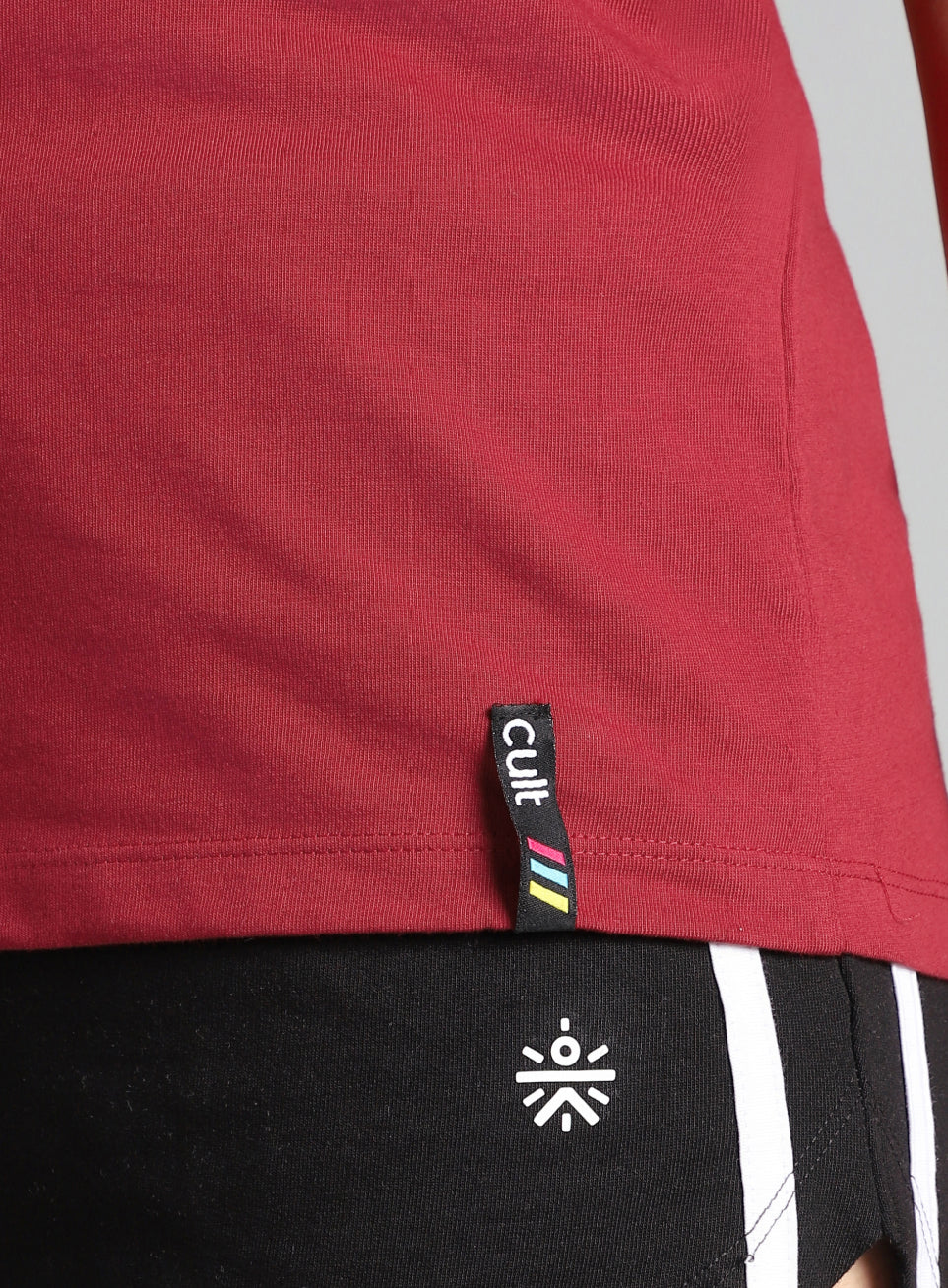 Women's Maroon Sporty Graphic T-shirt - Image 9