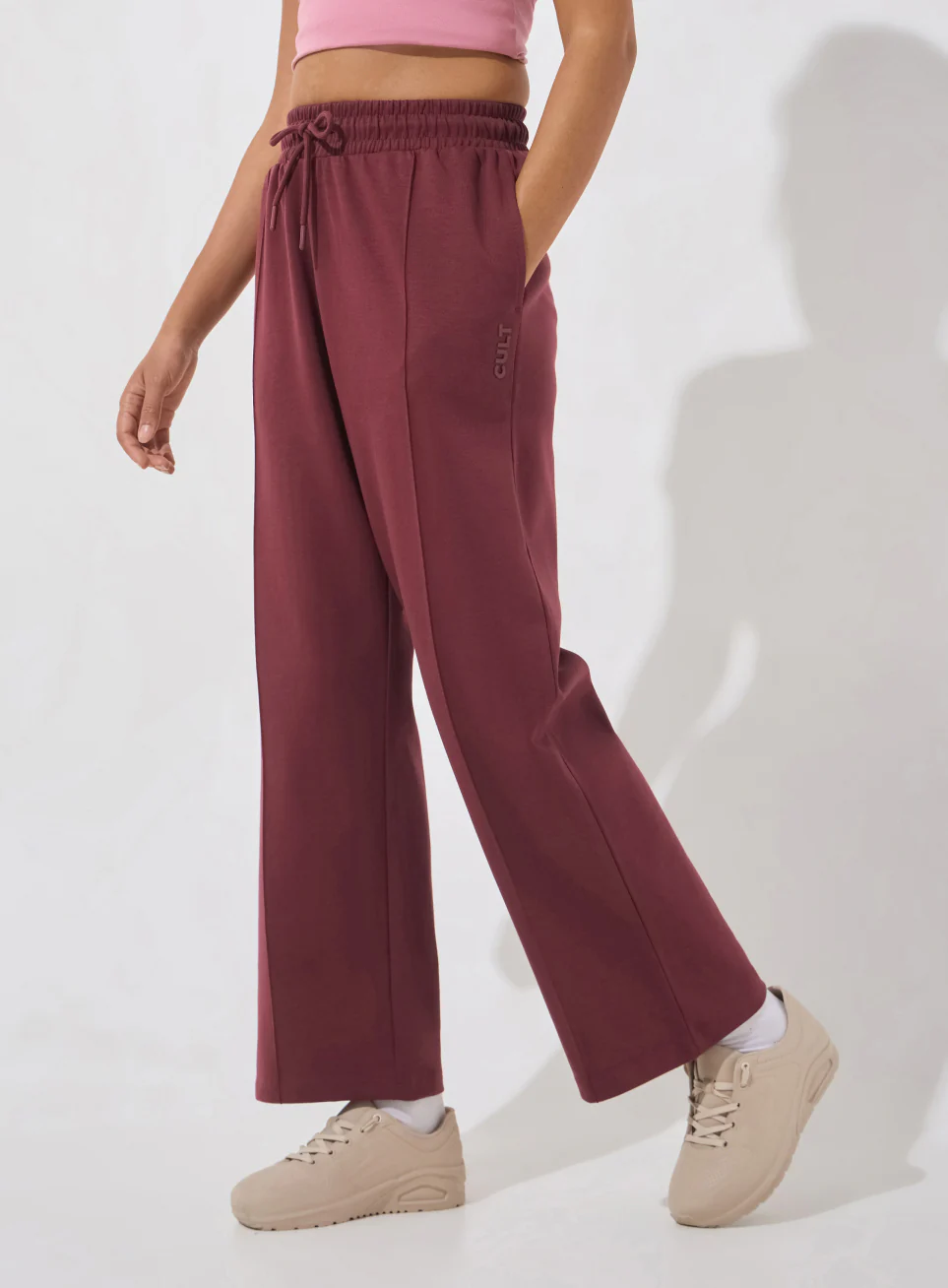 Women's Maroon Ultra Luxe Tailored Trackpants - Image 5
