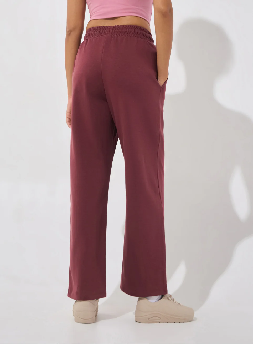 Women's Maroon Ultra Luxe Tailored Trackpants - Image 6