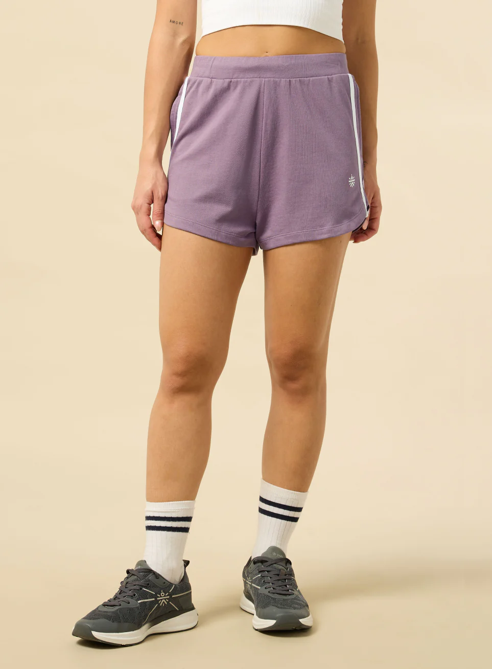 Women's Mauve Training Essentials Shorts - Image 9
