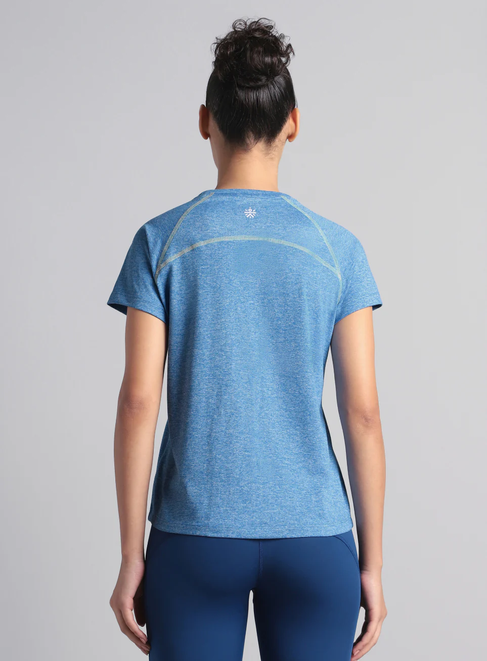 Women's Muscle Flex Blue COMFORtech T-shirt - Image 6