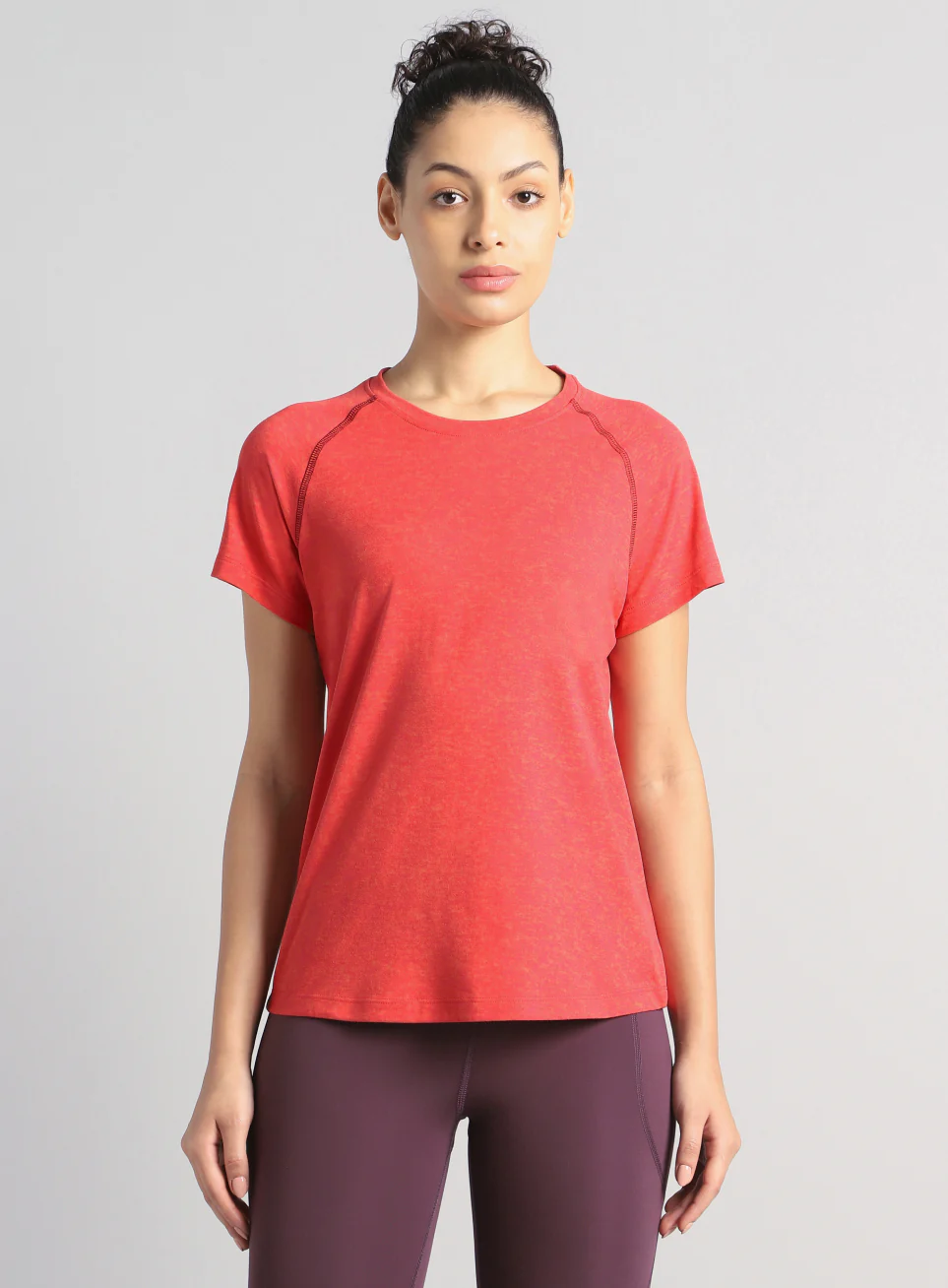 Women's Muscle Flex Pink COMFORtech T-shirt - Image 4
