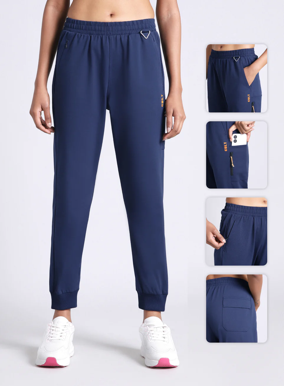 Women's Navy Airport Travel Joggers - Image 8
