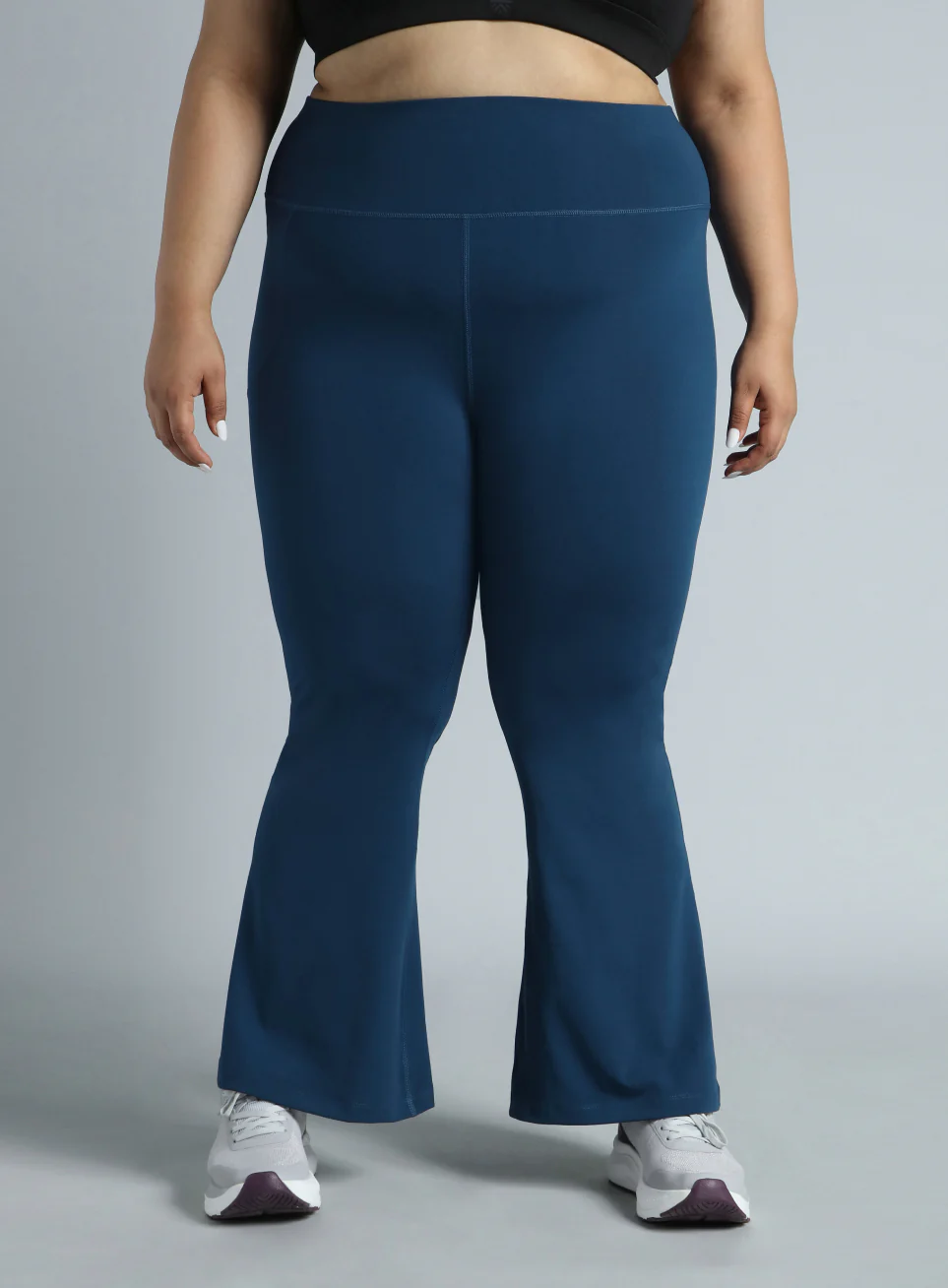 Women's Navy All Format Training Plus Size Flared Pants - Image 4