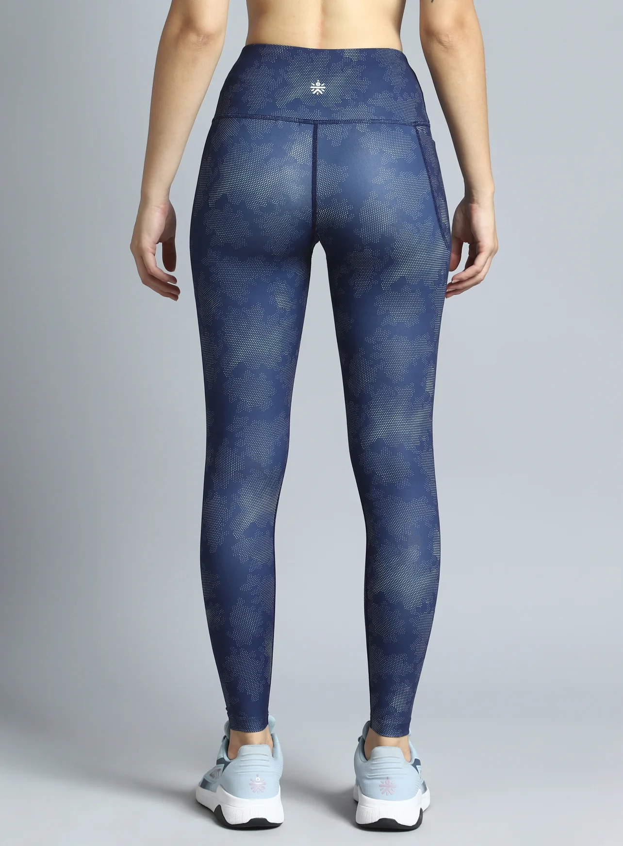 Women's Navy Dance Flow AOP COMFlex Tights - Image 6