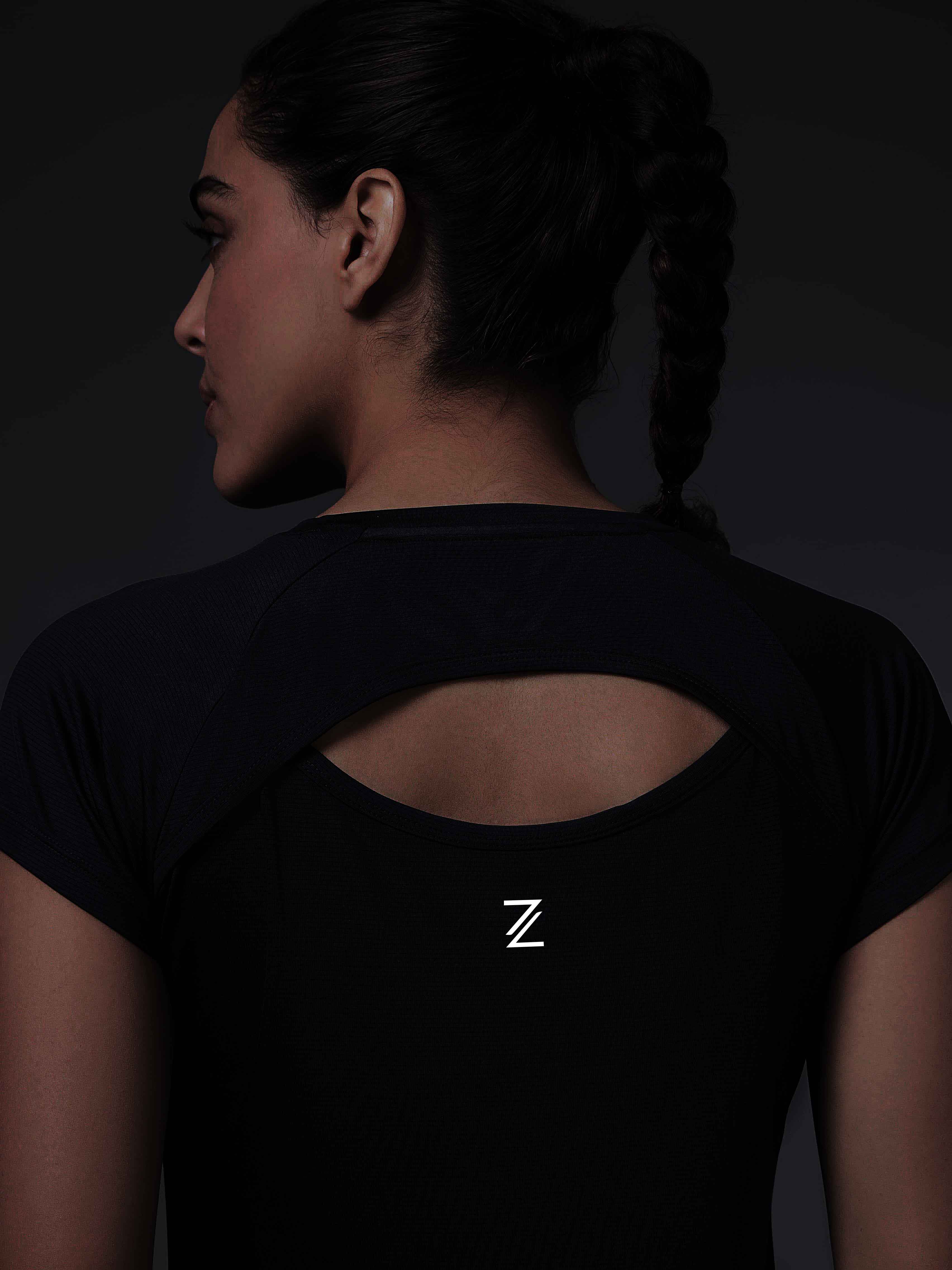Women's Navy Run Forward T-shirt - Image 9
