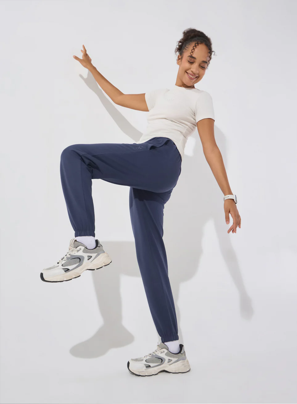 Women's Navy Soft Form Classic Joggers - Image 3