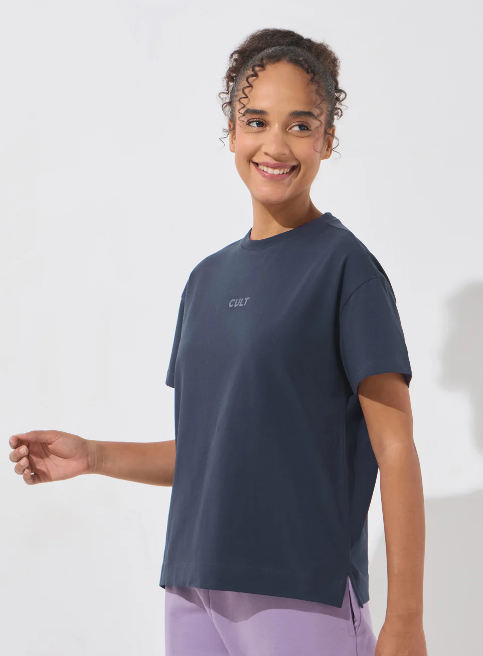 Women's Navy Soft Form Easy Fit Everyday T-shirt - Image 5