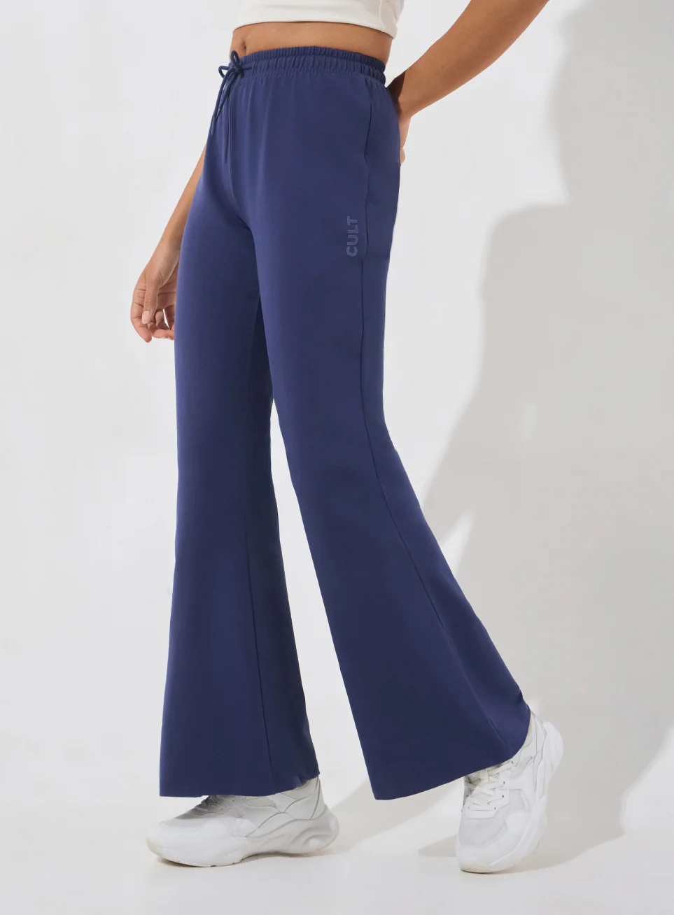 Women's Navy Soft Form Flow Flared Pants - Image 5