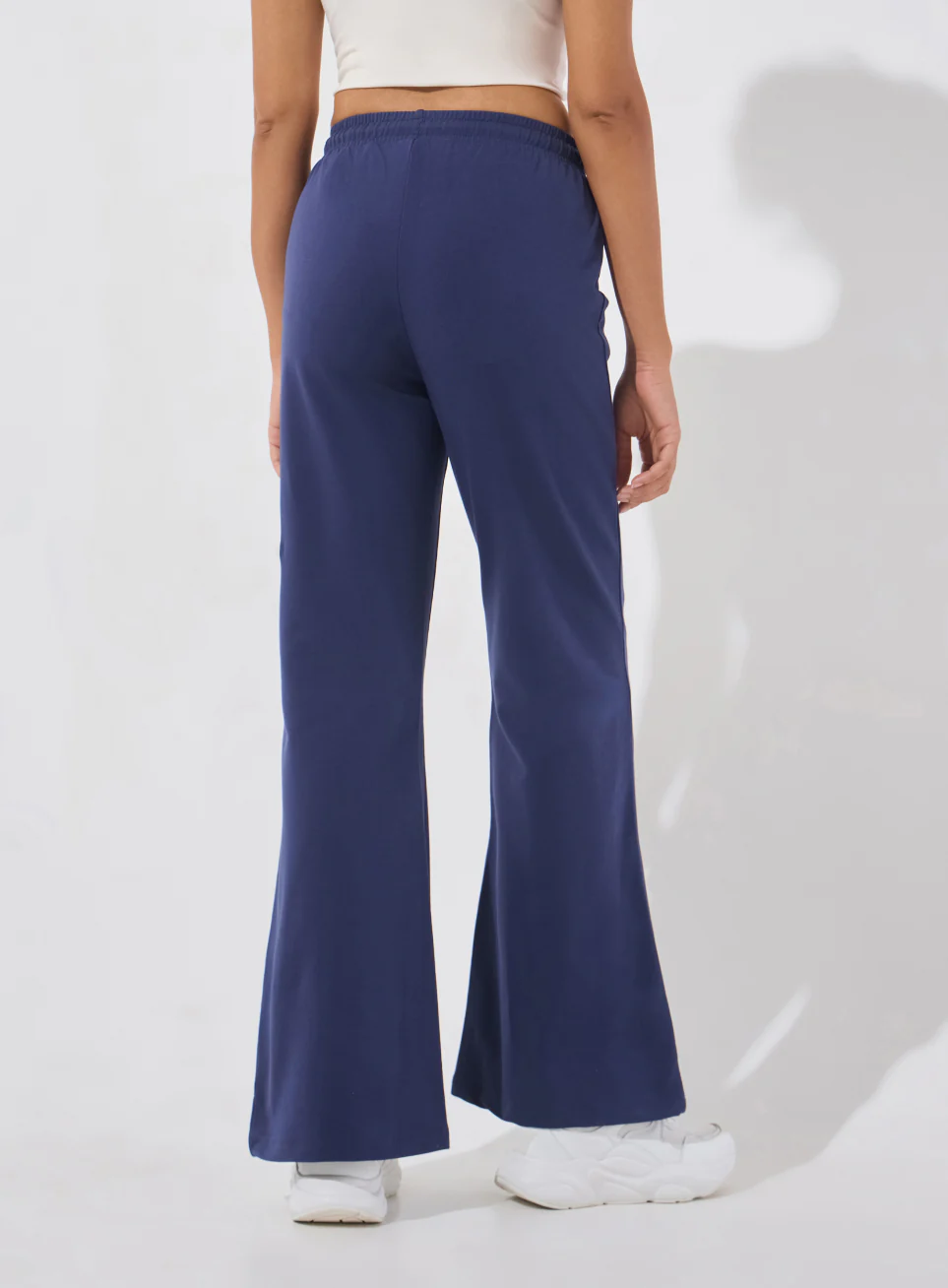 Women's Navy Soft Form Flow Flared Pants - Image 6