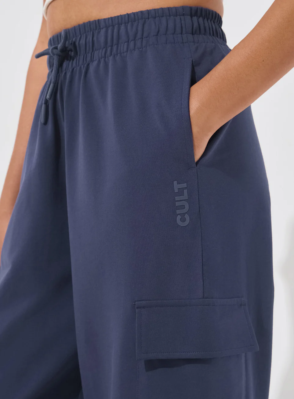 Women's Navy Soft Form Loose Fit Joggers - Image 7