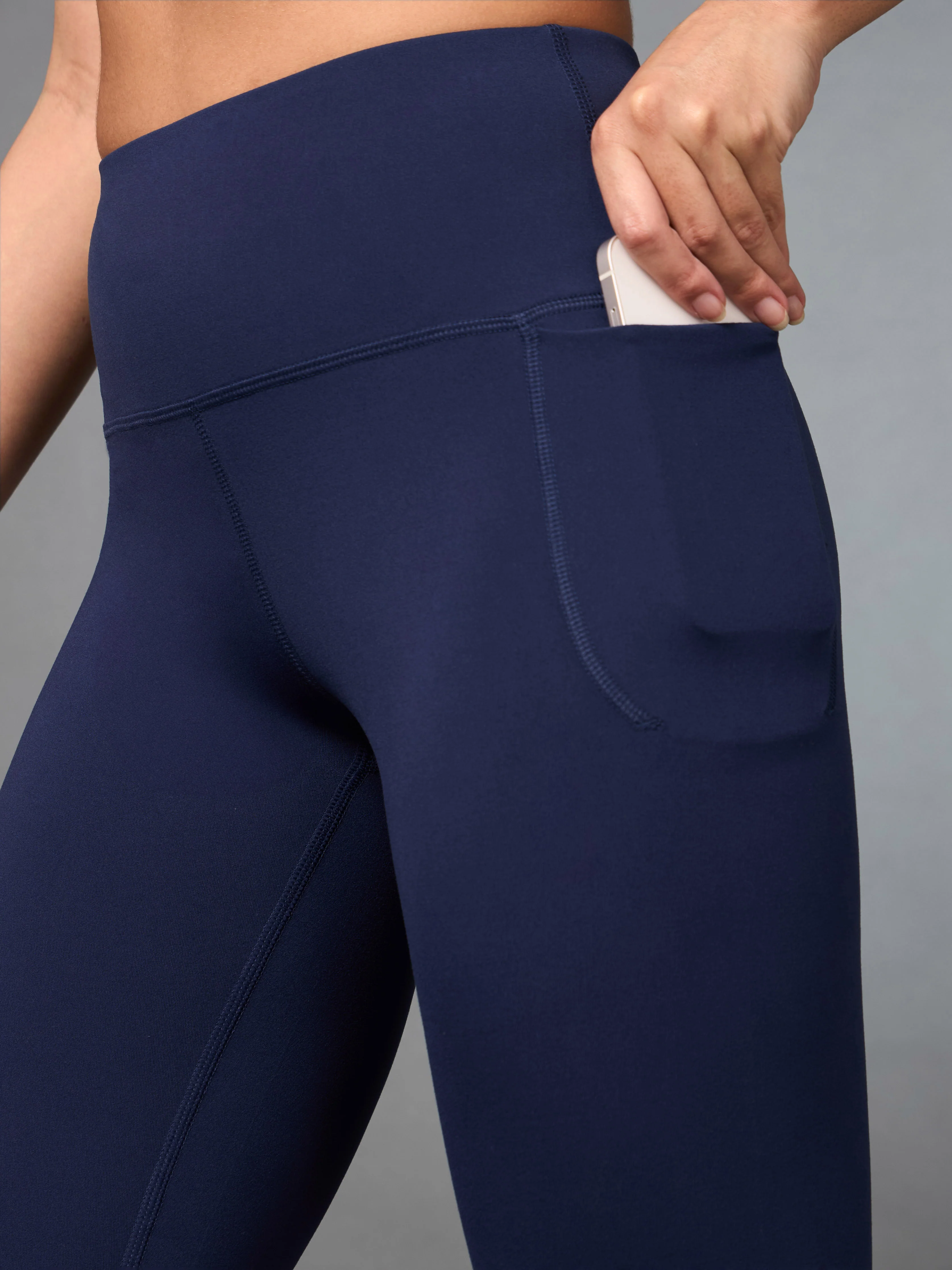 Women's Navy Train All Day COMFlex Tights - Image 7