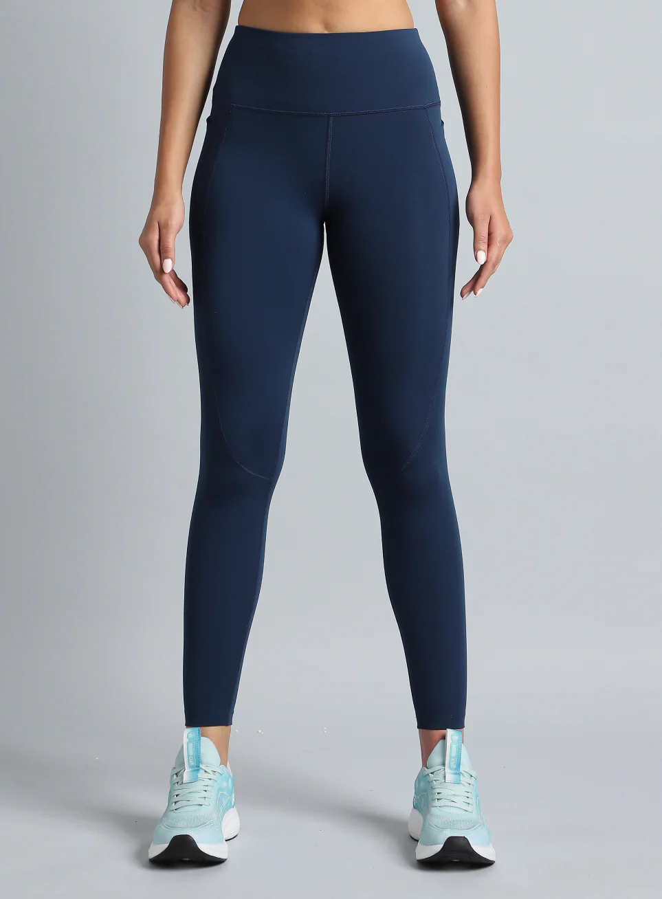 Women's Navy Train Day Essential COMFlex Tights - Image 4