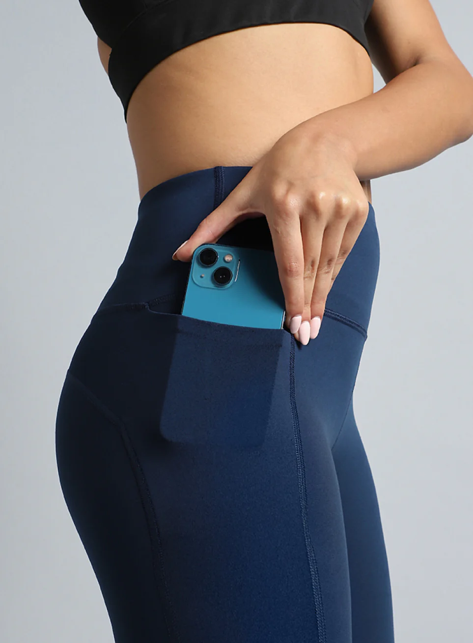 Women's Navy Train Day Essential COMFlex Tights - Image 7