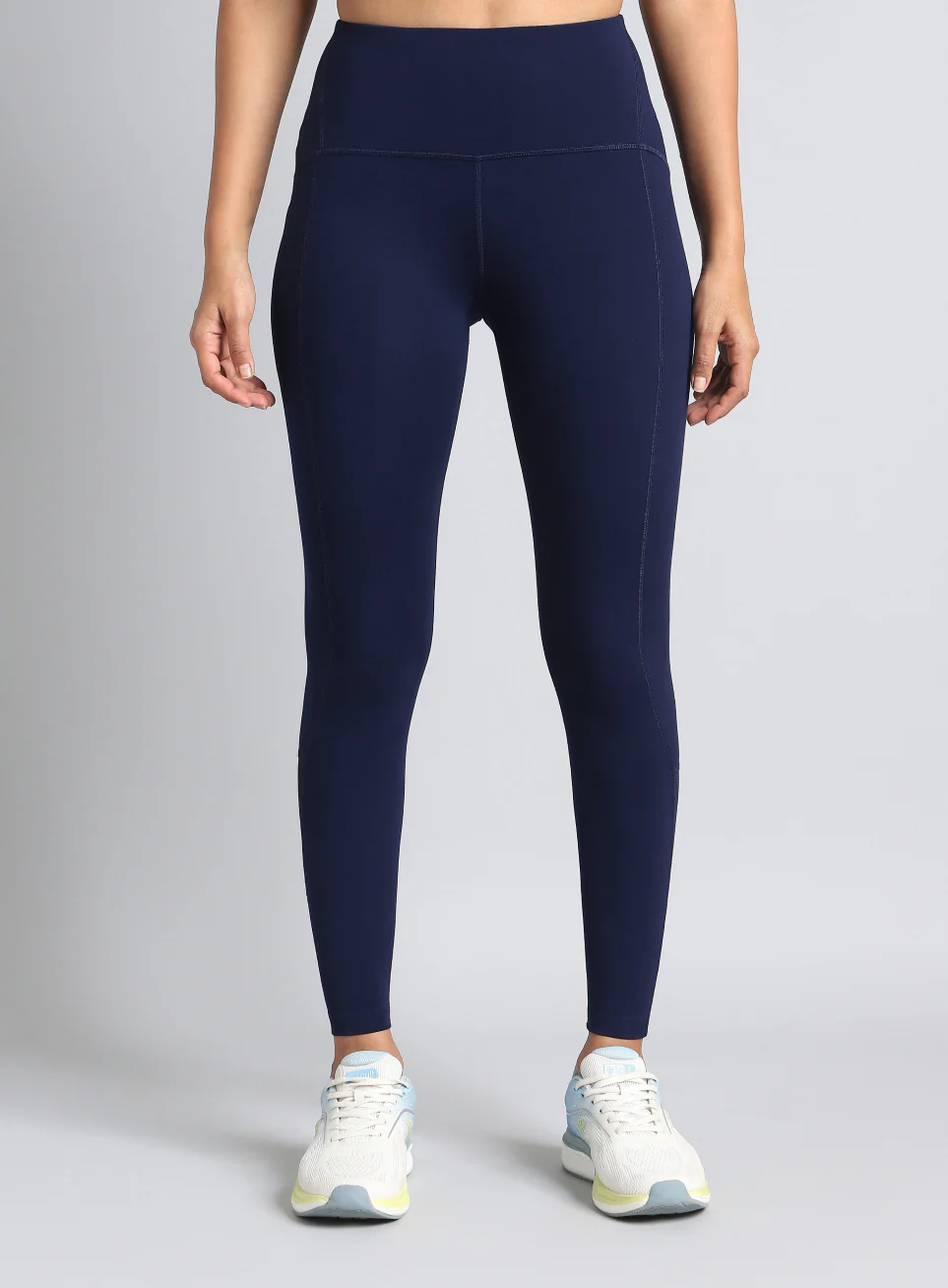 Women's Navy Training Shape Shifter COMFlex Tights - Image 4