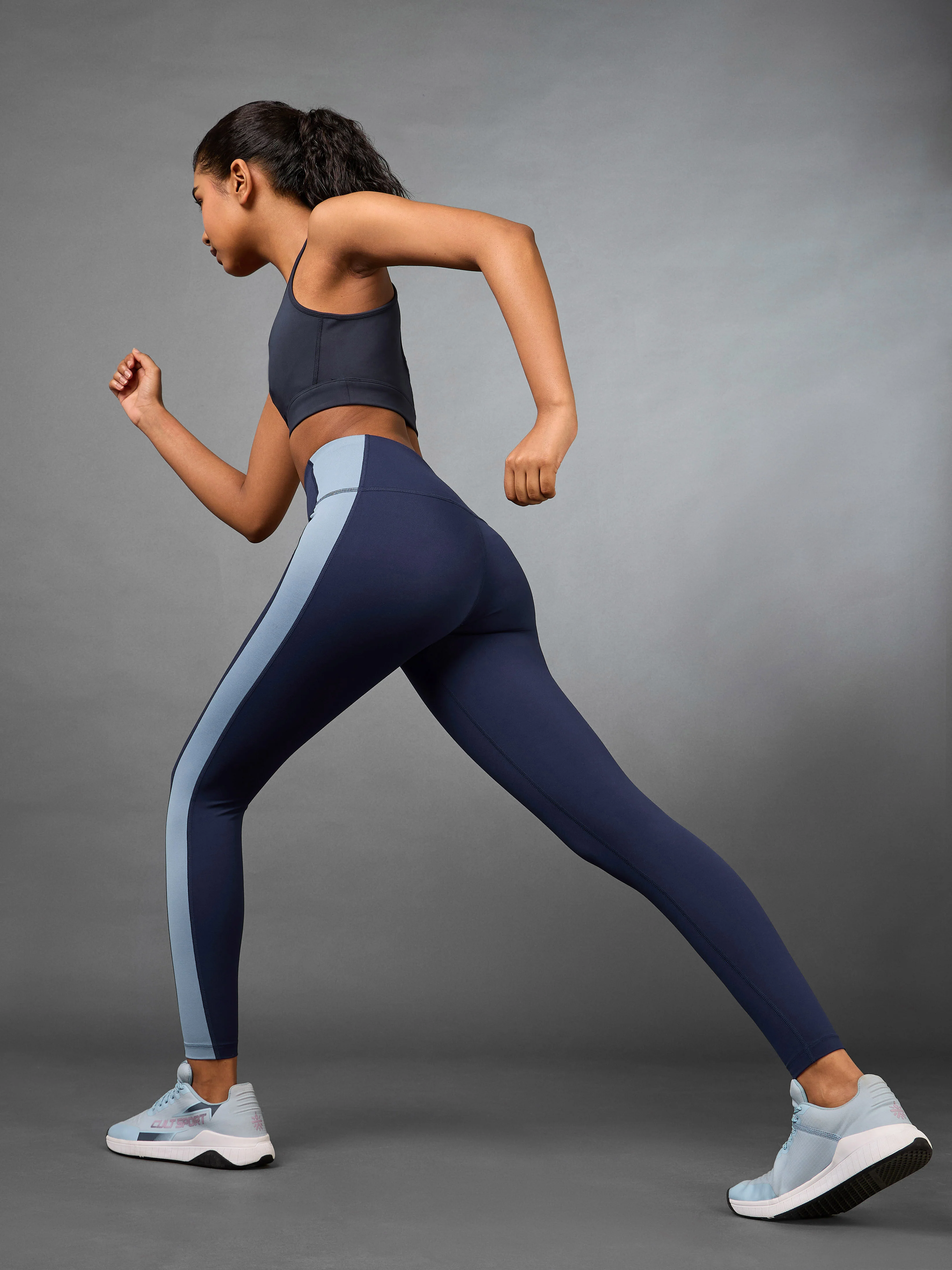 Women's Navy Transform COMFlex Tights - Image 2