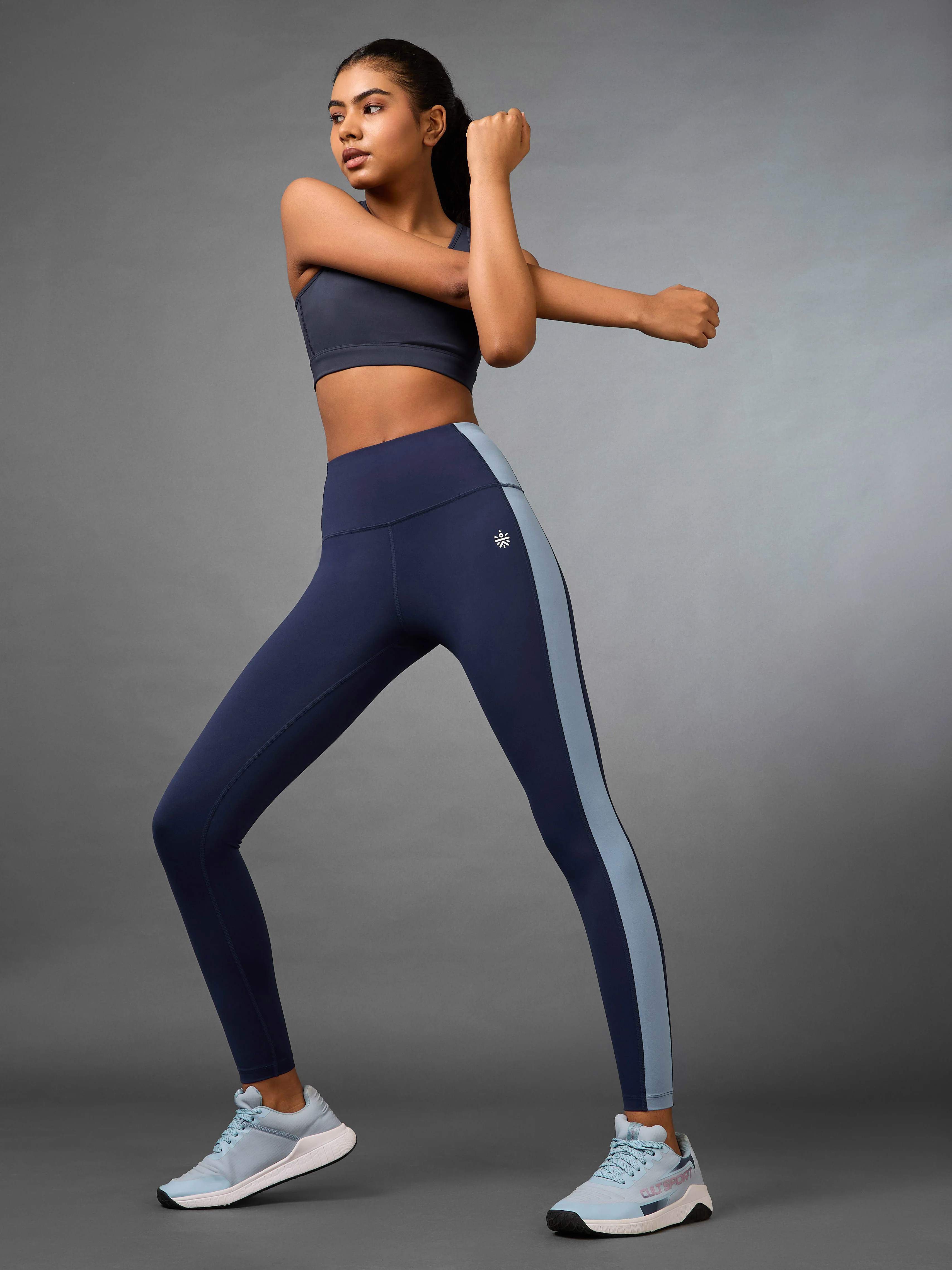 Women's Navy Transform COMFlex Tights - Image 3