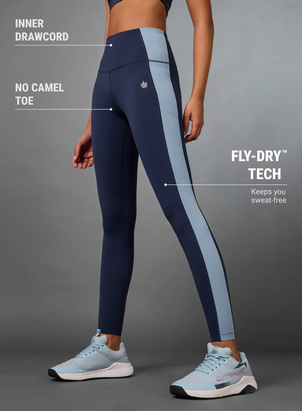 Women's Navy Transform COMFlex Tights - Image 5