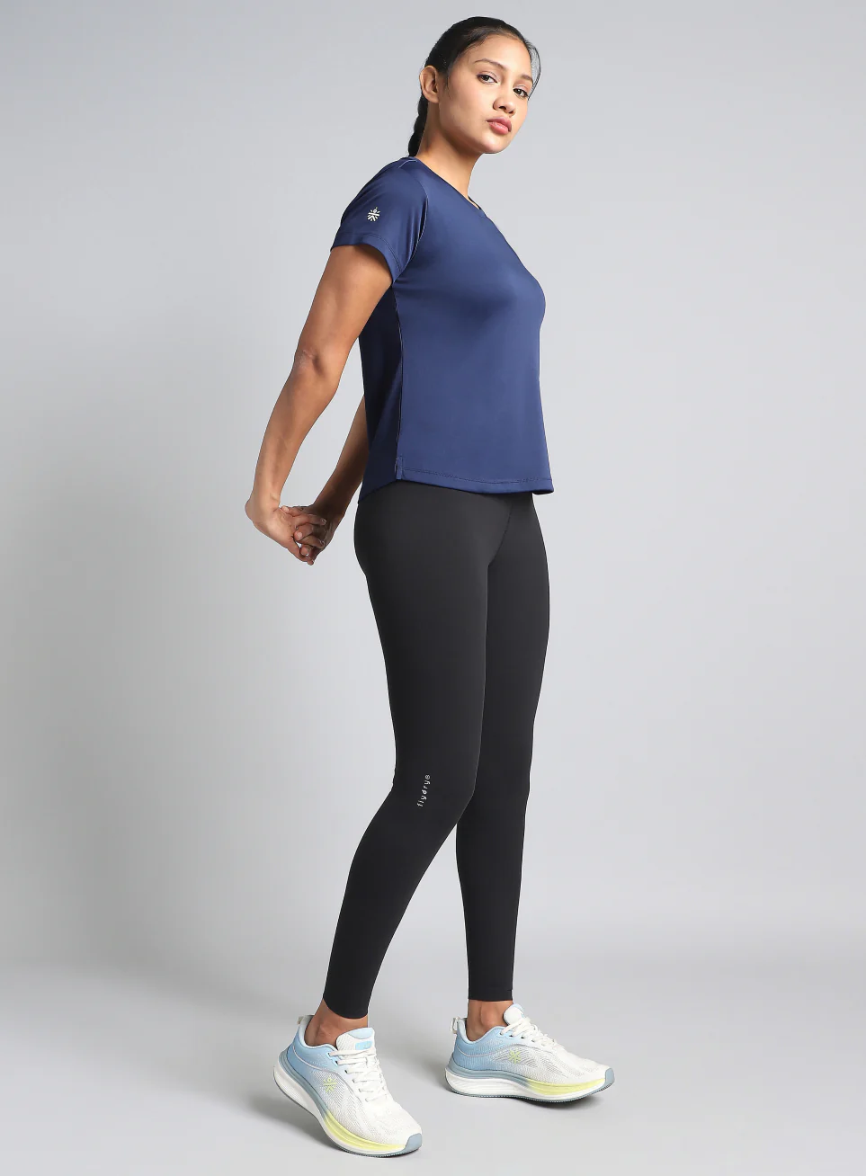Women's Navy Ultimate Performance Recycled Poly T-shirt - Image 3