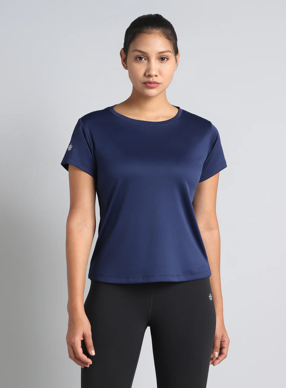 Women's Navy Ultimate Performance Recycled Poly T-shirt - Image 4