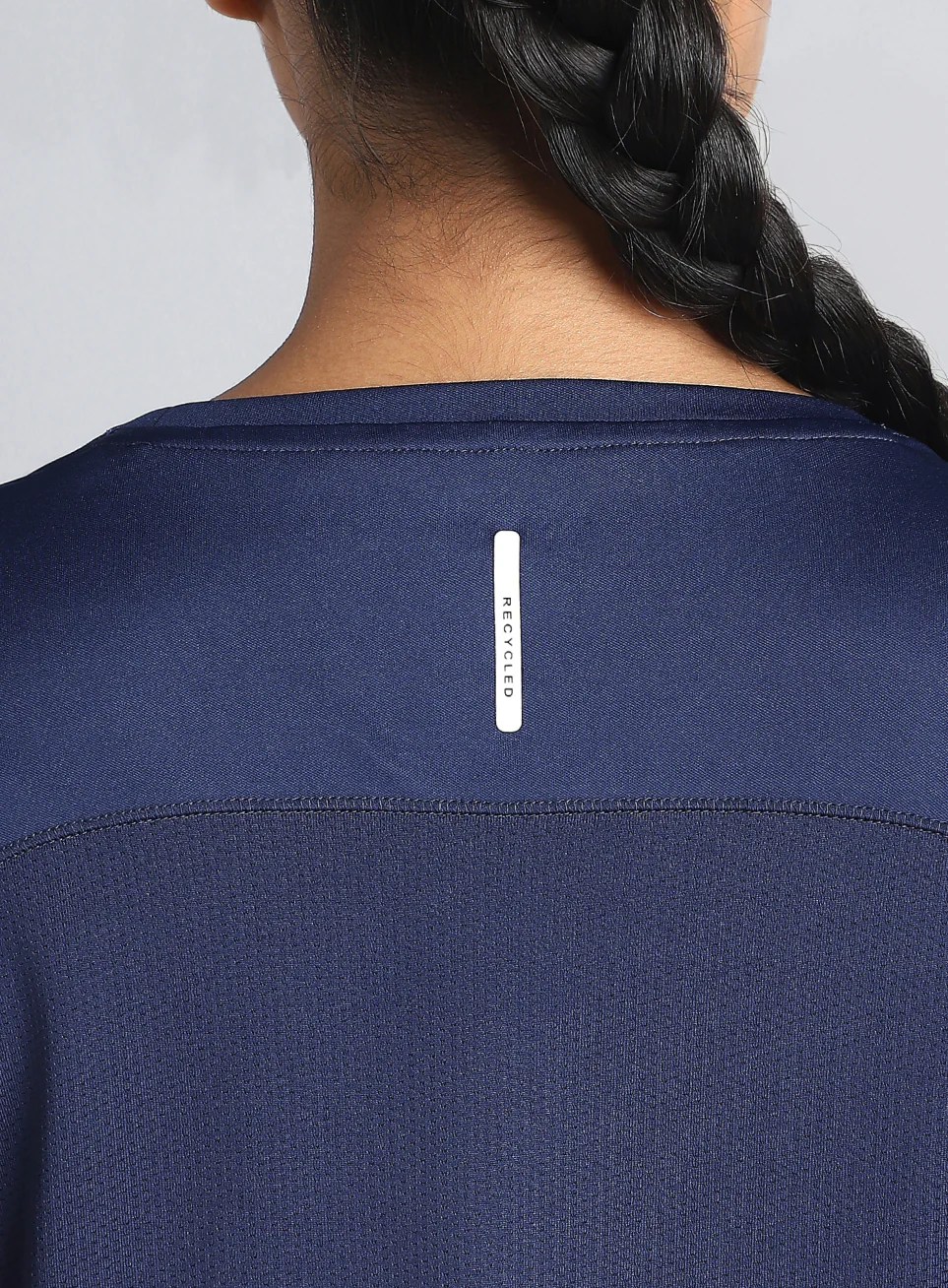 Women's Navy Ultimate Performance Recycled Poly T-shirt - Image 9