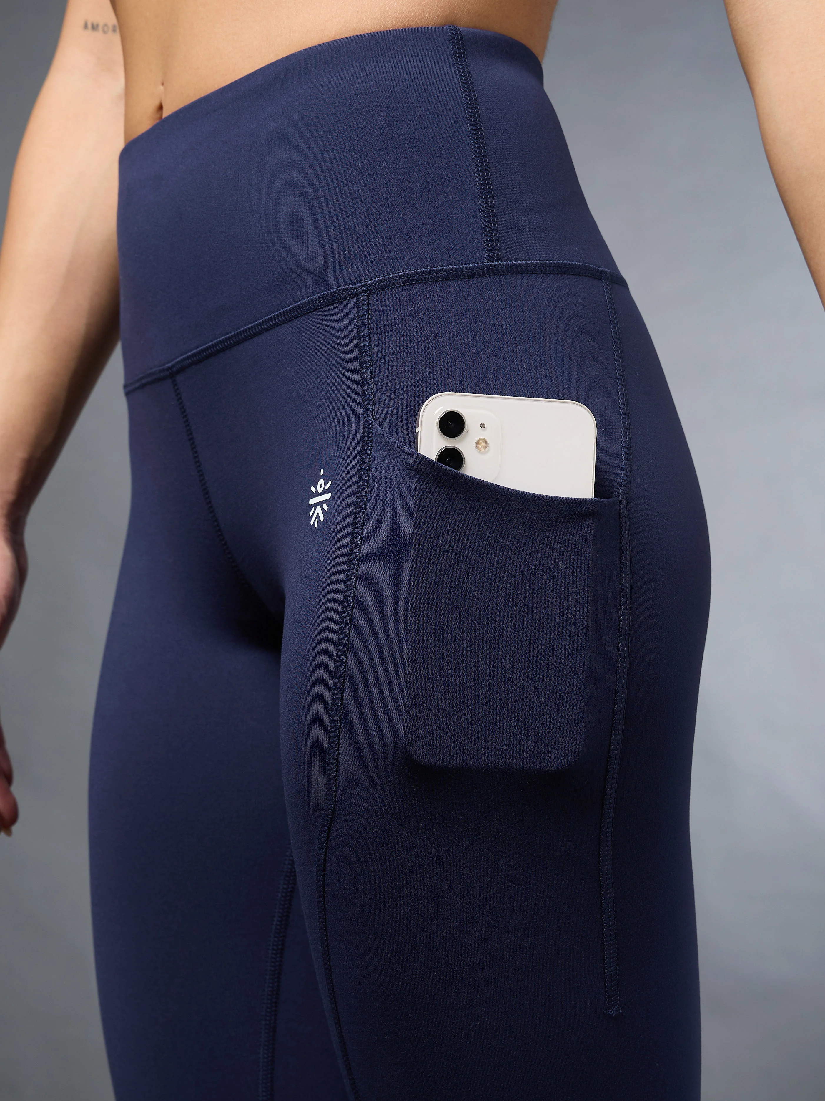 Women's Navy Ultimate Run COMFLex Tights - Image 7