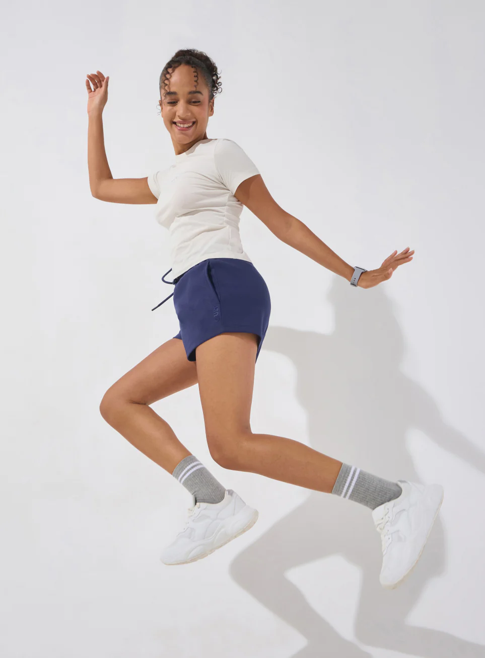 Women's Navy Ultra Luxe Classic Shorts - Image 2
