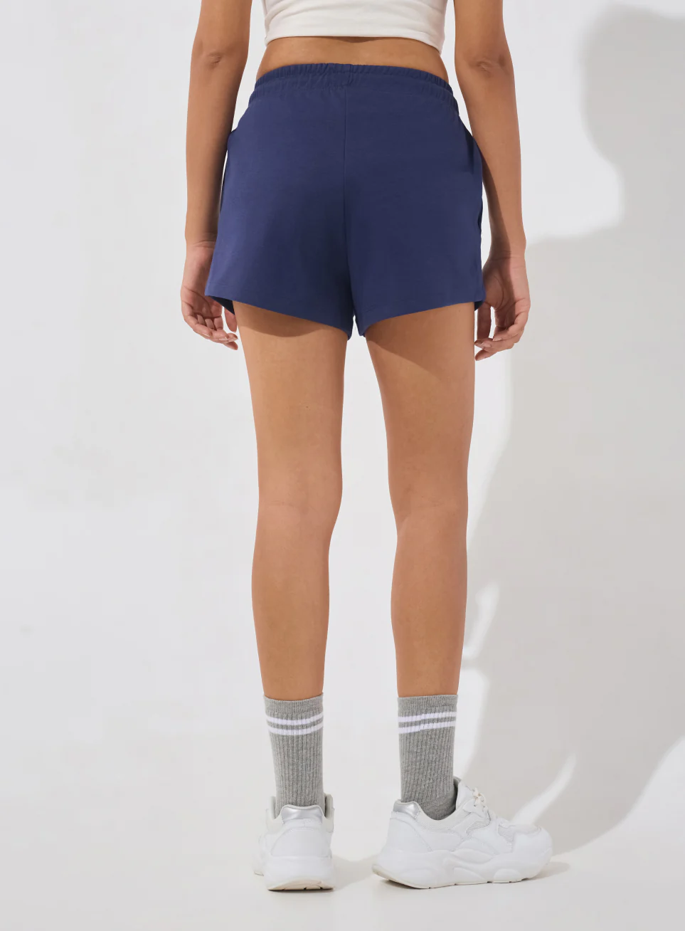 Women's Navy Ultra Luxe Classic Shorts - Image 6