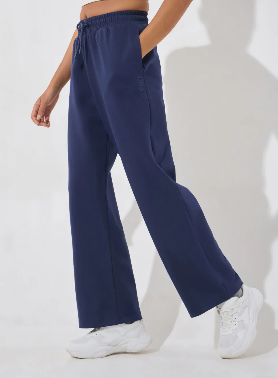 Women's Navy Ultra Luxe Classic Trackpants - Image 5
