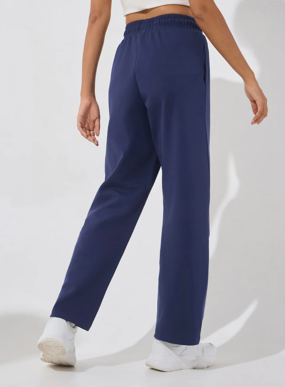 Women's Navy Ultra Luxe Tailored Trackpants - Image 6