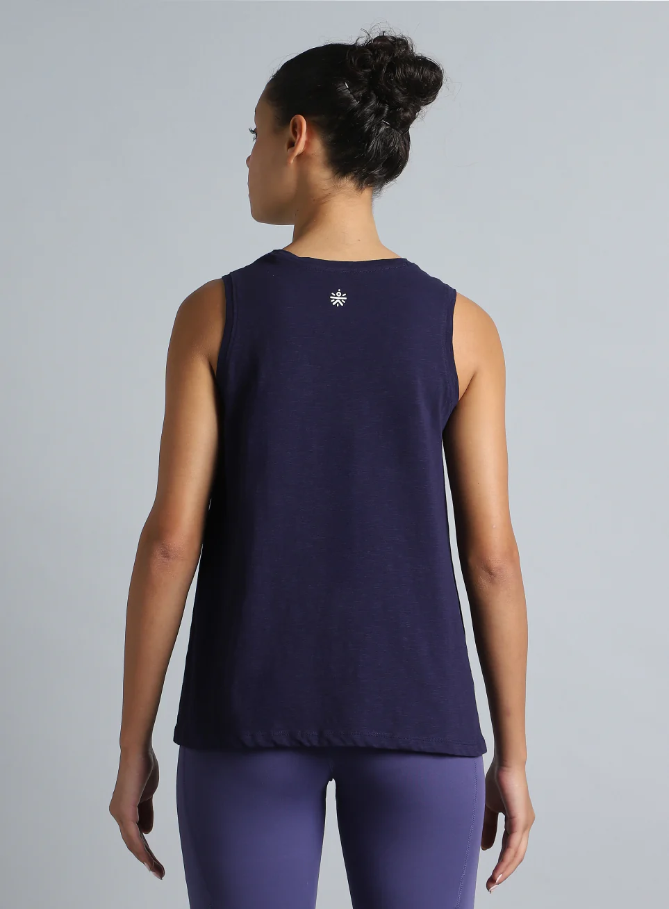 Women's Navy Yoga Flow Tank - Image 6