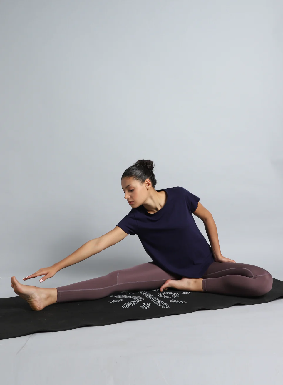 Women's Navy Yoga Flow Top - Image 3