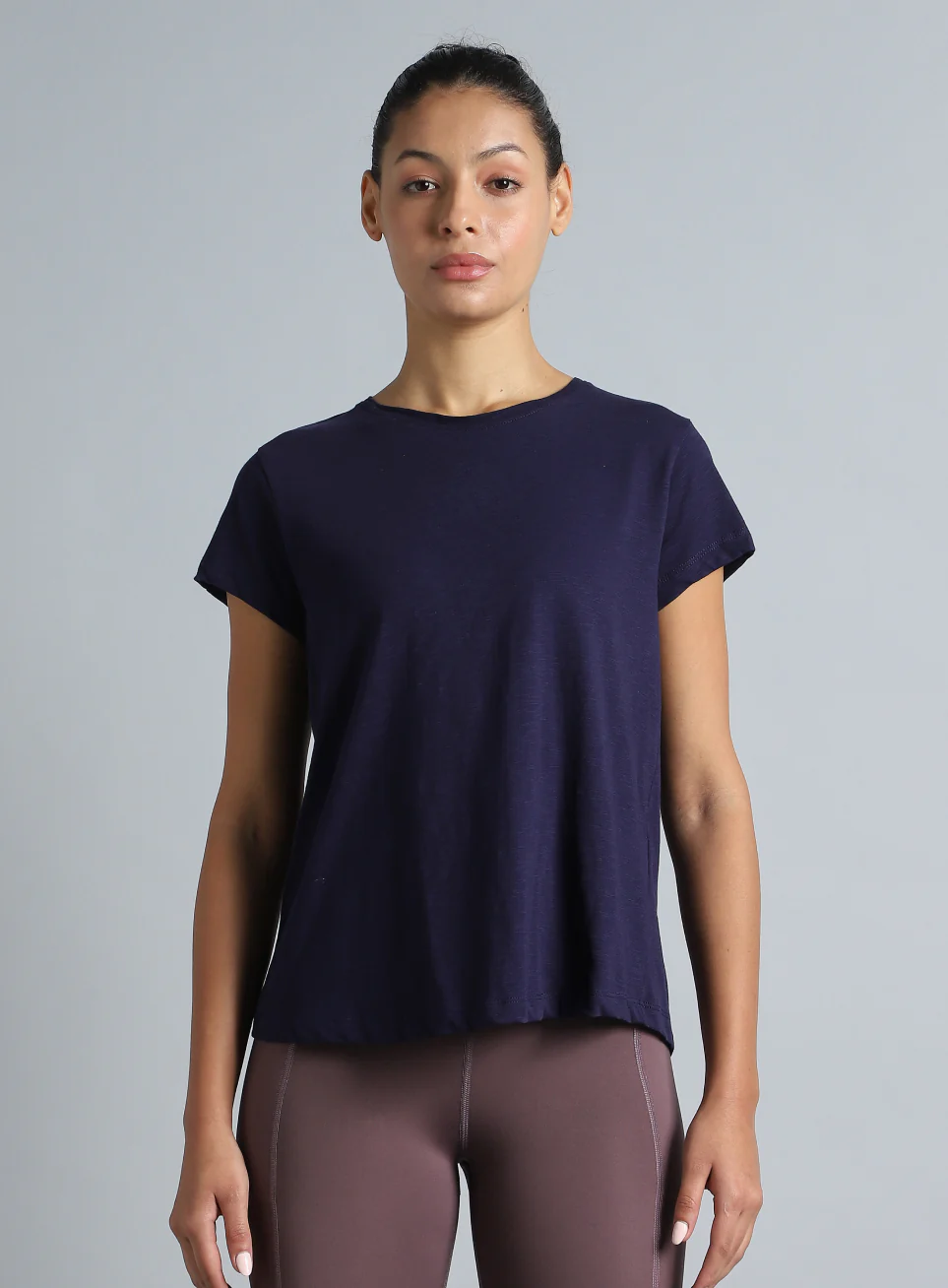Women's Navy Yoga Flow Top - Image 4