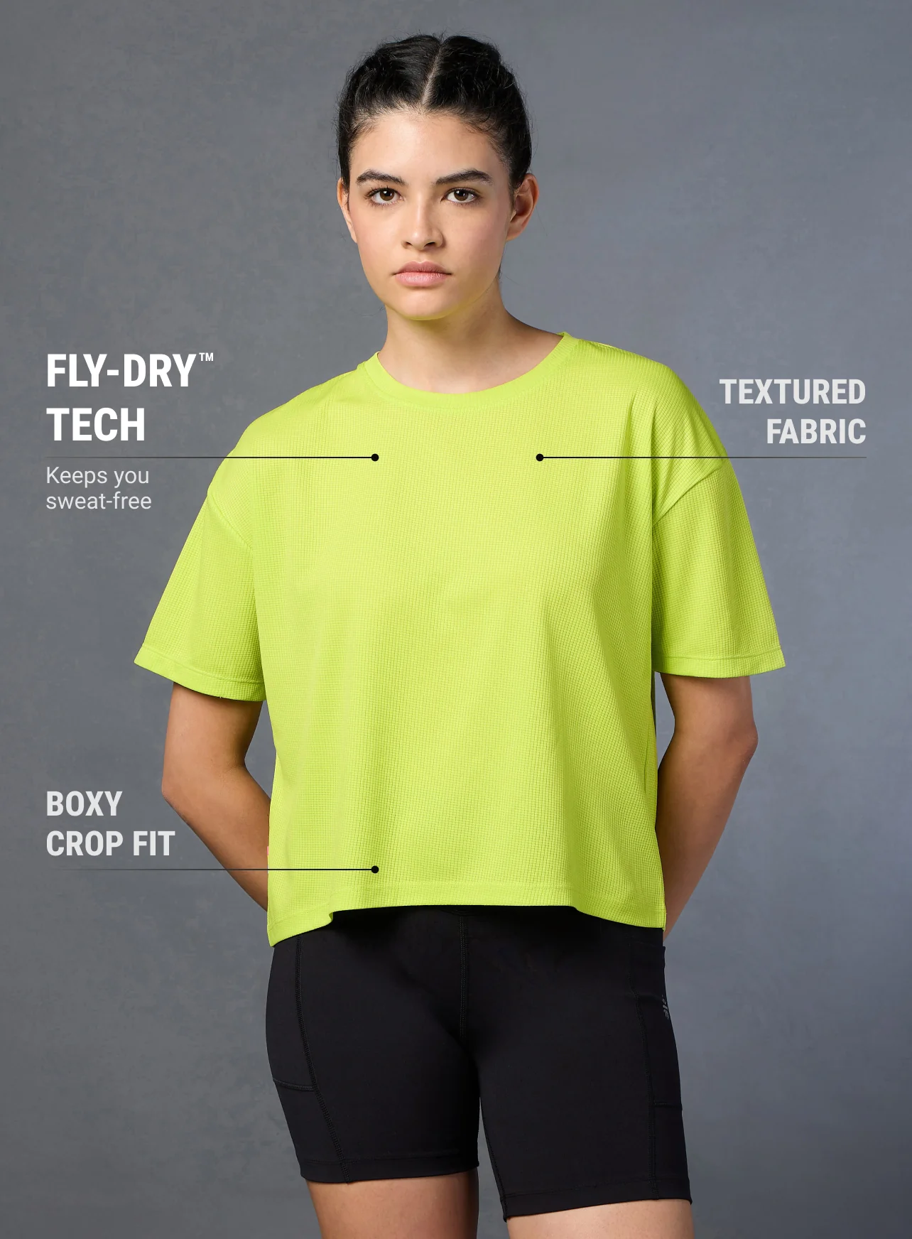 Women's Neon Green Cropped T-shirt - Image 4