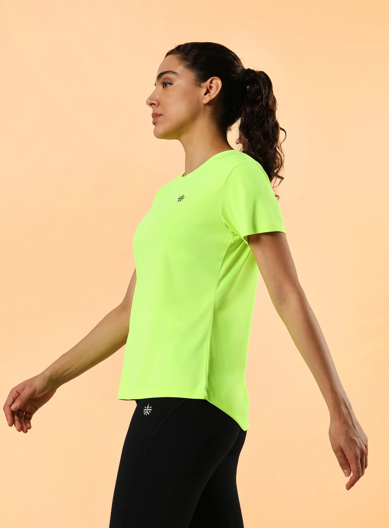 Women's Neon Green Training T-shirt - Image 5