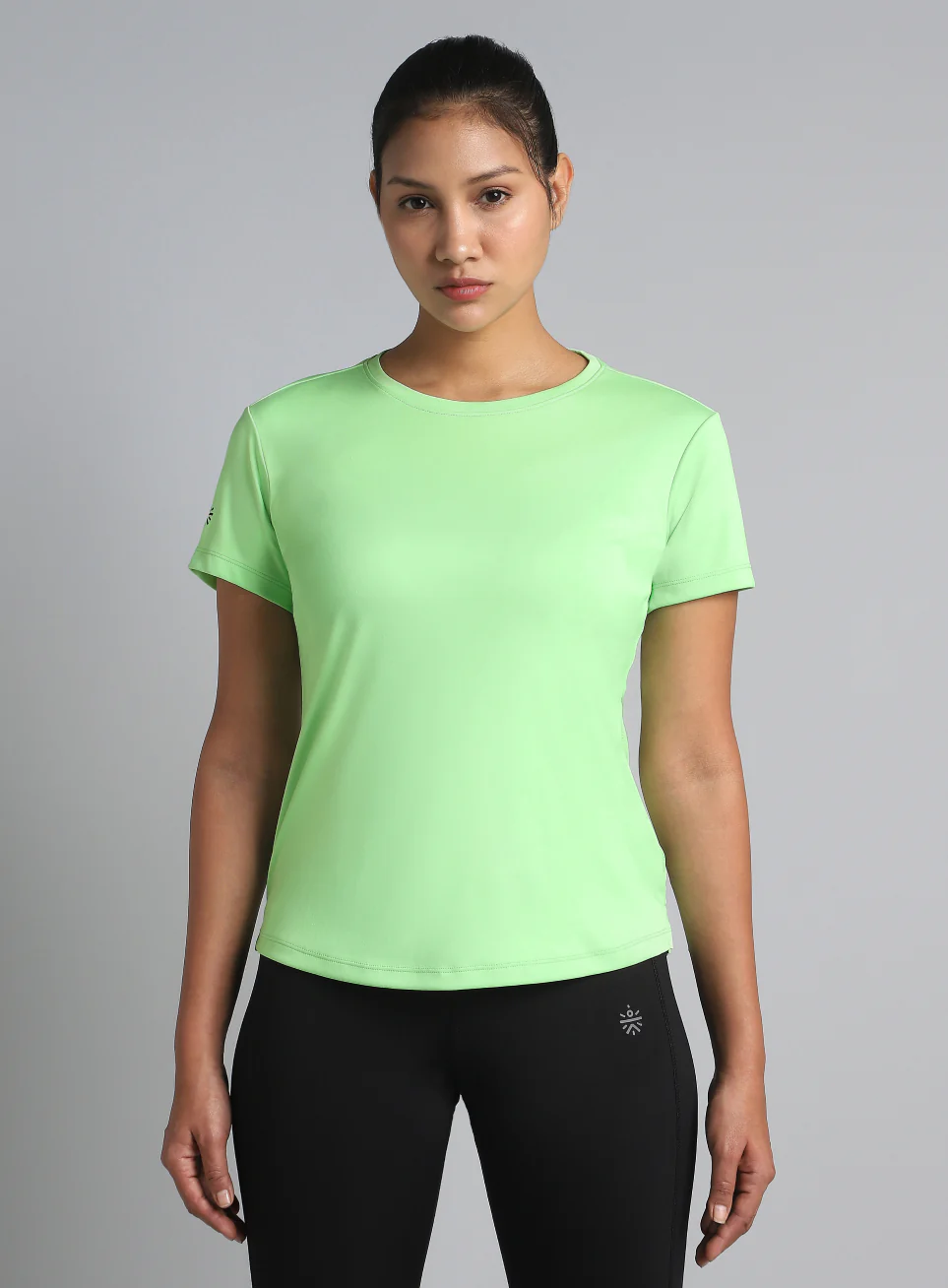 Women's Neon Green Ultimate Performance Recycled Poly T-shirt - Image 4