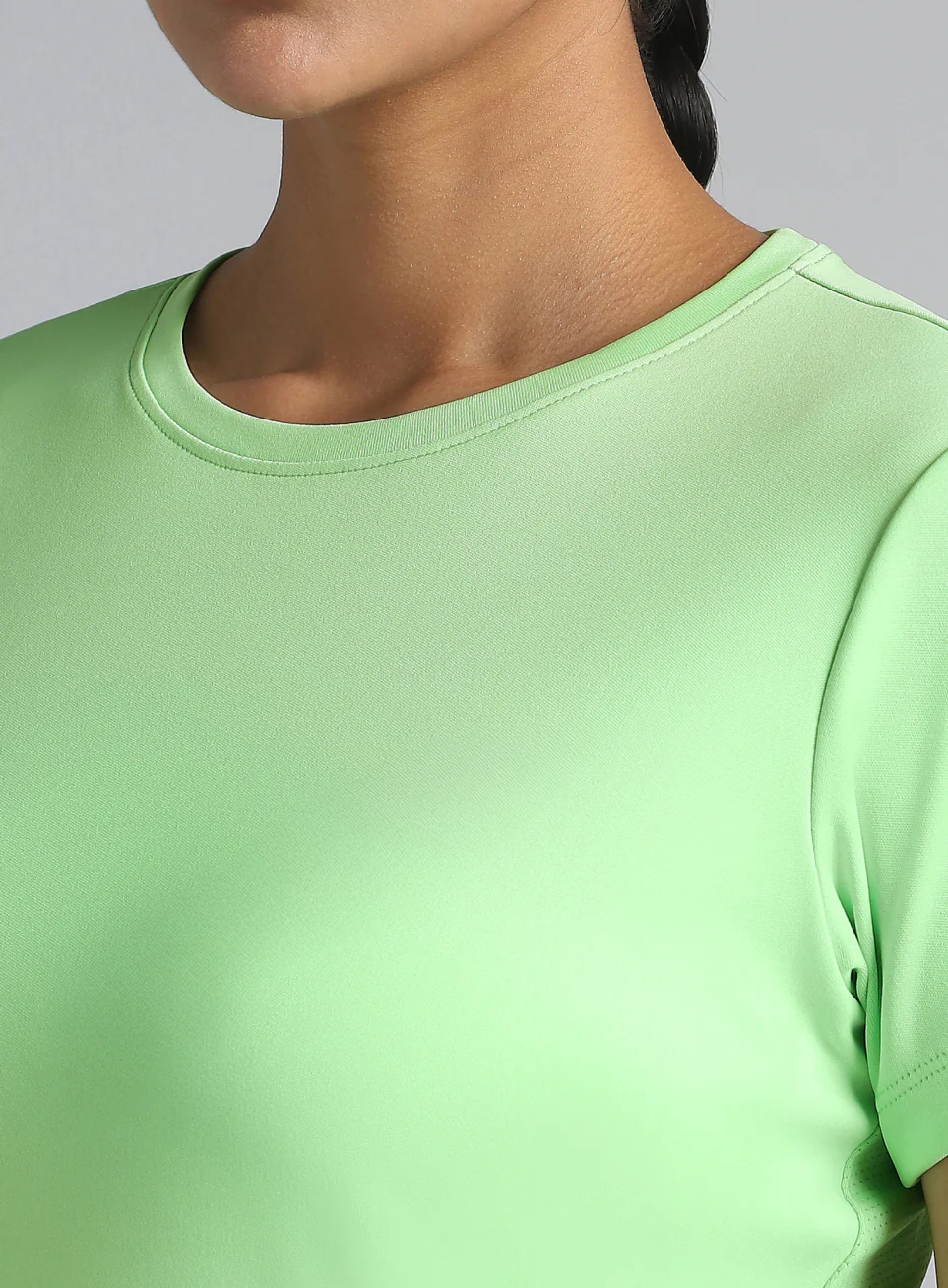 Women's Neon Green Ultimate Performance Recycled Poly T-shirt - Image 7