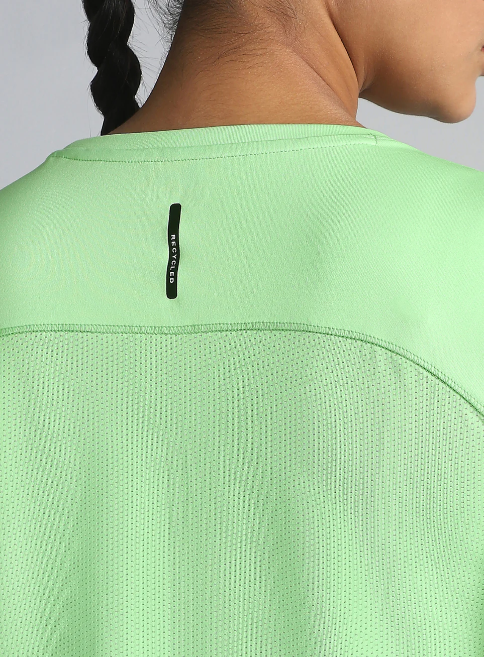 Women's Neon Green Ultimate Performance Recycled Poly T-shirt - Image 9