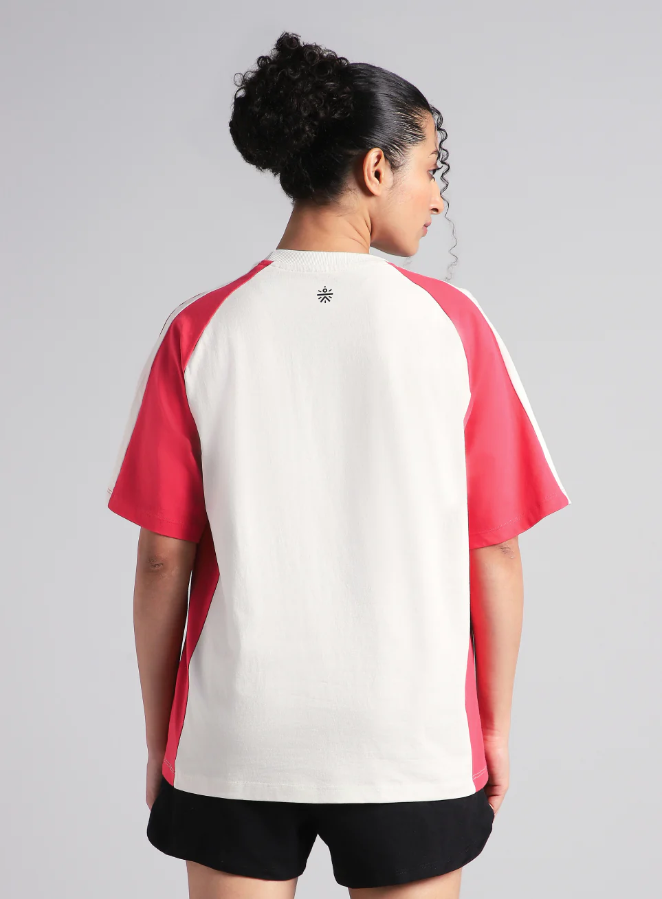 Women's Off White Classic Power Block Oversized Fit T-shirt - Image 6